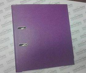 Папка-регистратор А4 Uniprint 50мм эколайн ПВХ с метал. окант.  фиолетовая
